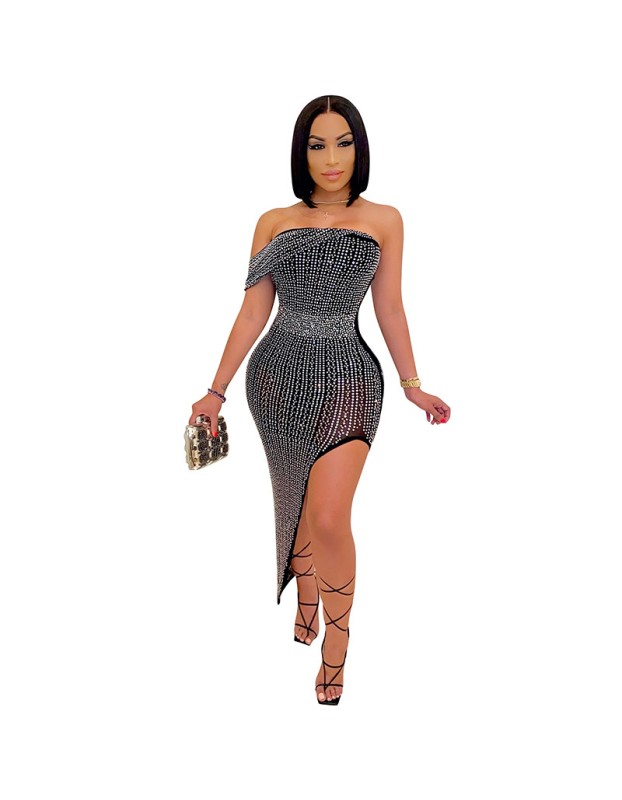 Breast Wrap Hot Drills The Net Yarn Party Dresses For Girls X5046