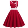 Round Neck Sleeveless Four Colors Elegant Ladies Party Dress JY15121