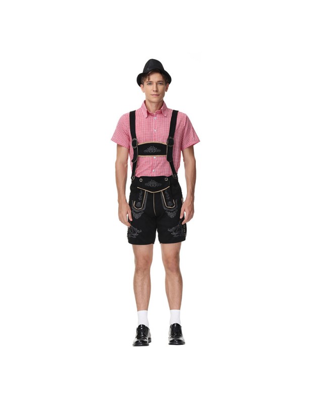 German Oktoberfest Male Bavaria Costume Overalls For Men MS4893