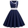 Round Neck Sleeveless Four Colors Elegant Ladies Party Dress JY15121