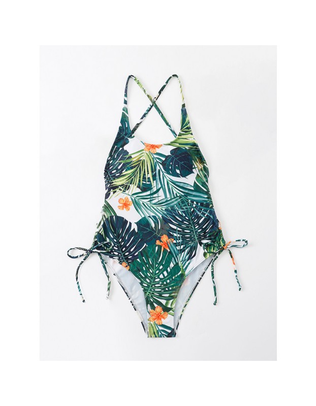 Summer Swimsuits Leaf Print Beach Women Sexy Bikini A2206