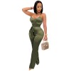 Recreational Temperament Sexy Long Straight Tube Rompers Women Jumpsuit X3717