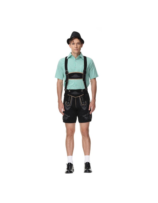 German Oktoberfest Male Bavaria Costume Overalls For Men MS4893