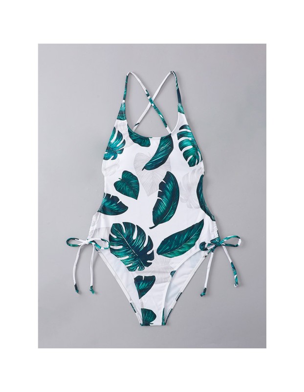 Summer Swimsuits Leaf Print Beach Women Sexy Bikini A2206