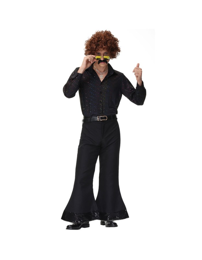 Couple Halloween Cosplay Hippies Disco Costumes MS4526