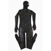 Men's Black Prisoner PU Magic Jumpsuit Fun Role Play Leather Prisoner Costume Cosplay XX1331