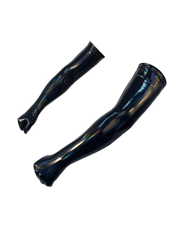 Sexy Play Magic Color Bright Leather Gloves Punk Street Dance Leather PU Gloves XX6925