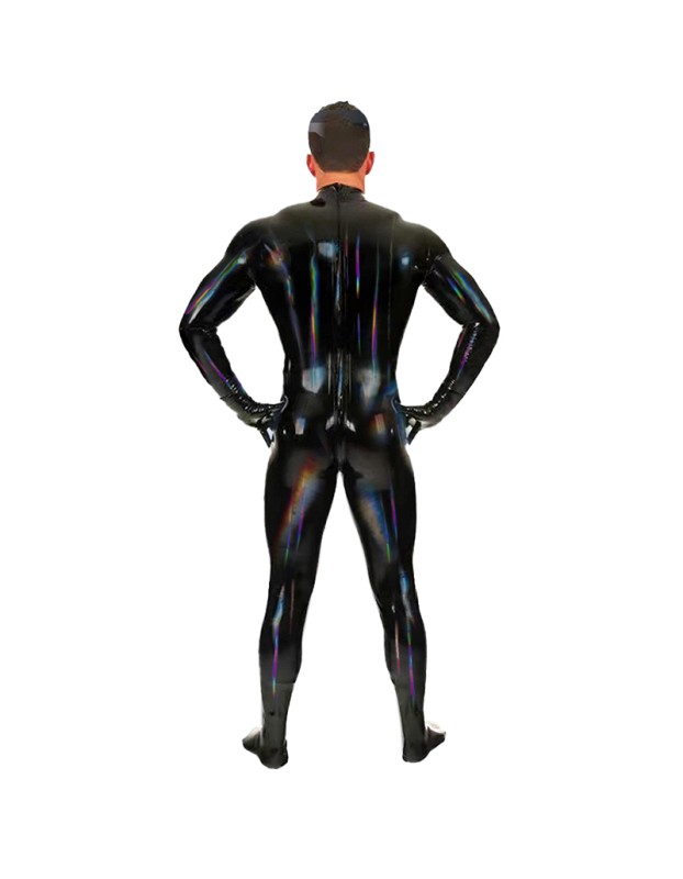 Mens Sexy PVC Leather Bodysuit Wet Look Bottom Crotch Zip Full Coat Zentai Tight Catsuit Jumpsuits XX6919