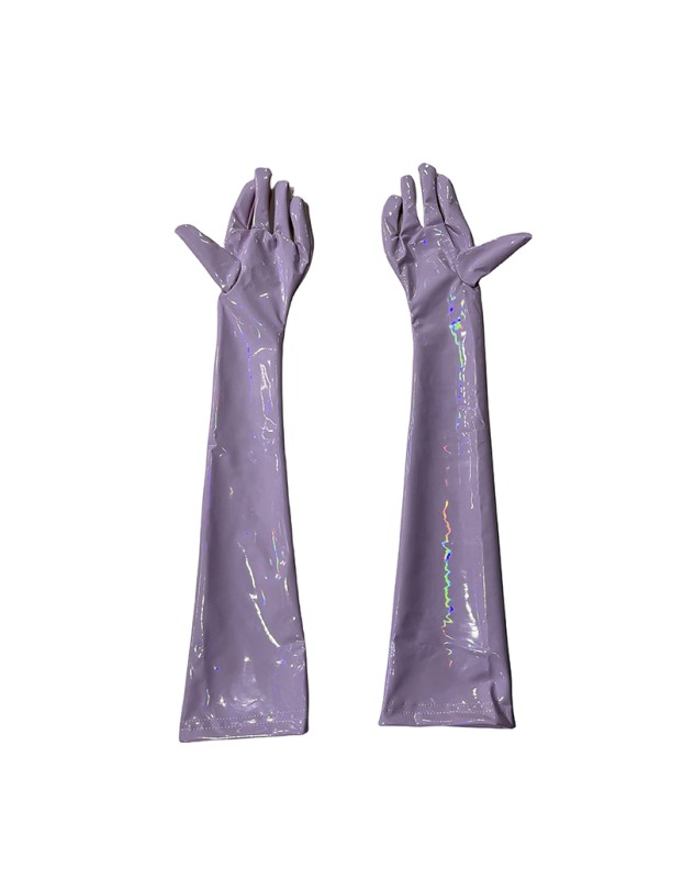 Sexy Play Magic Color Bright Leather Gloves Punk Street Dance Leather PU Gloves XX6925