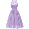 Elegant Wedding Chiffon Halter Women Party Summer Dress Casual CD1645
