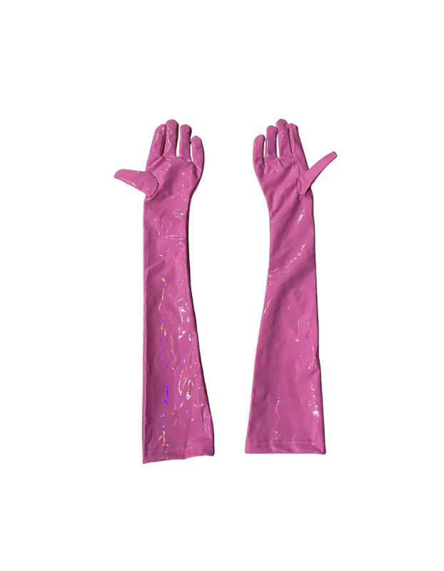 Sexy Play Magic Color Bright Leather Gloves Punk Street Dance Leather PU Gloves XX6925