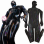 Men's Black Prisoner PU Magic Jumpsuit Fun Role Play Leather Prisoner Costume Cosplay XX1331