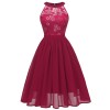Elegant Wedding Chiffon Halter Women Party Summer Dress Casual CD1645