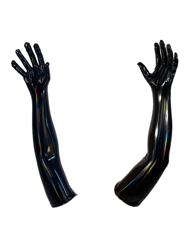 Sexy Play Magic Color Bright Leather Gloves Punk Street Dance Leather PU Gloves XX6925
