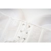 White Women Bustier Neckline Lace Sexy Fishbone Light Luxury Thin Shapewear Top Strap Corset AM22059