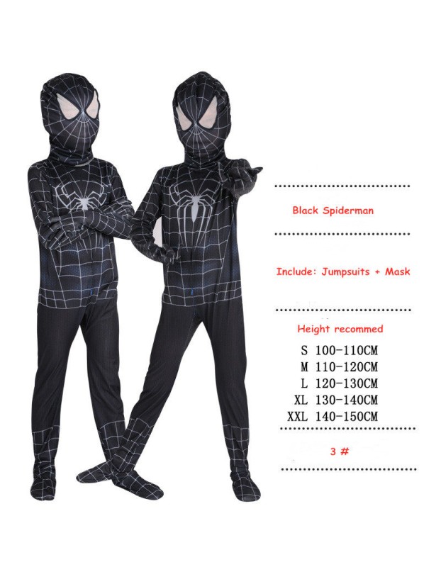 Kids and Men Spiderman Cosplay Clothing  Superhero Costume M40661