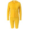 S-2XL hooded zipper sweater tights two-piece sports suit 9253