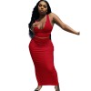 women vest short sexy outfit clothes hanging neck two piece skirt set M30174