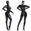 Long sleeve sexy bodycon jumpsuit catwomen leather bodysuits XX6832