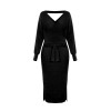 Autumn And Winter Casual Knit Wool Dress Women Clothing DM1902