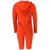 S-2XL hooded zipper sweater tights two-piece sports suit 9253