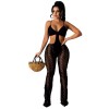 sexy one piece sheer mesh cutout jumpsuit women M30135