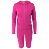 S-2XL hooded zipper sweater tights two-piece sports suit 9253