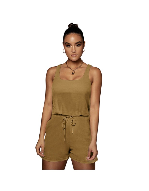 short one piece workout rompers and jumpsuits for women M30140