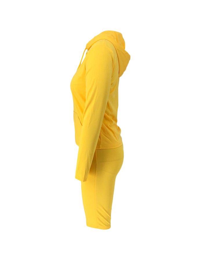 S-2XL hooded zipper sweater tights two-piece sports suit 9253