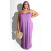 Womens Spaghetti Strap Beach Maxi Dress Plus Size M8425