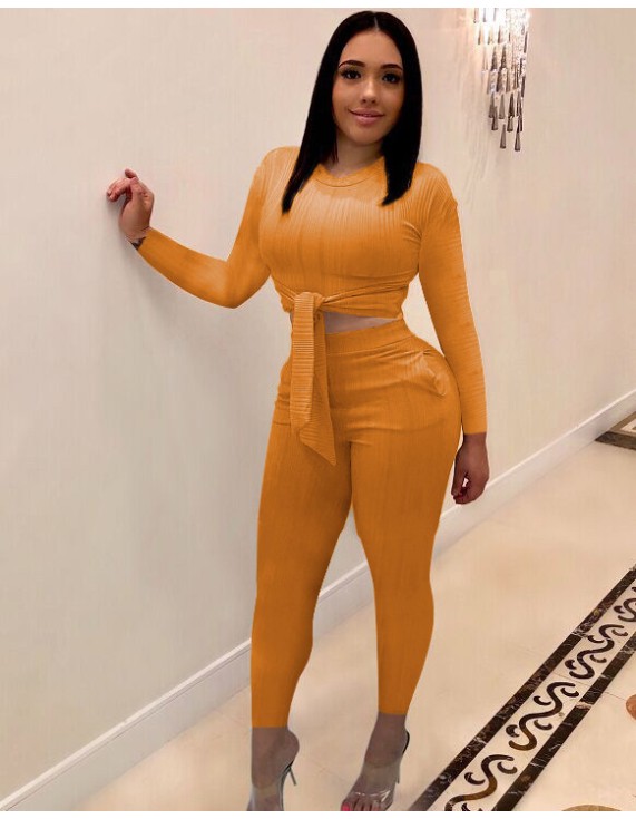 Women Knitted Casual 2 Piece Set M8452