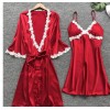 5pcs silk robe women sexy bride dressing gown bridesmaid robe bath Bridesmaid Satin Lace RobesM6059