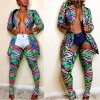 Sexy camo leopard print two piece set M6006