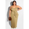 Womens Spaghetti Strap Beach Maxi Dress Plus Size M8425