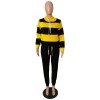 Autumn Winter Thick and fluffy Hoodied Women's set Tracksuit m6005