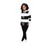 Autumn Winter Thick and fluffy Hoodied Women's set Tracksuit m6005