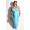 Womens Spaghetti Strap Beach Maxi Dress Plus Size M8425