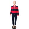 Autumn Winter Thick and fluffy Hoodied Women's set Tracksuit m6005