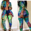 Sexy camo leopard print two piece set M6006
