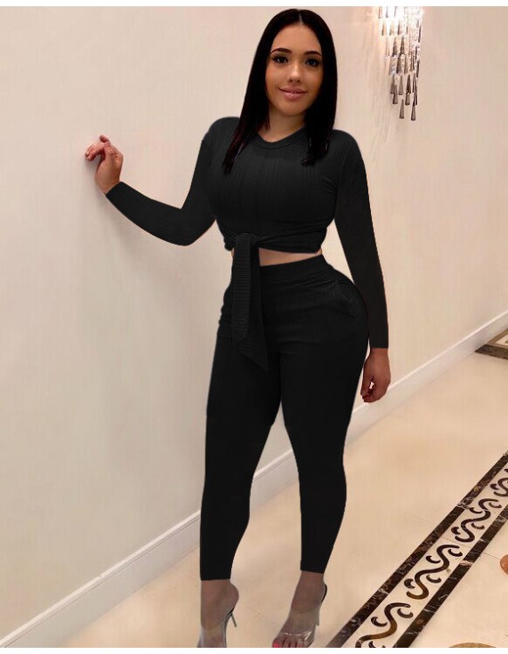 Women Knitted Casual 2 Piece Set M8452