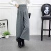 Autumn Winter Woolen Plaid Wide Leg Pants FG154