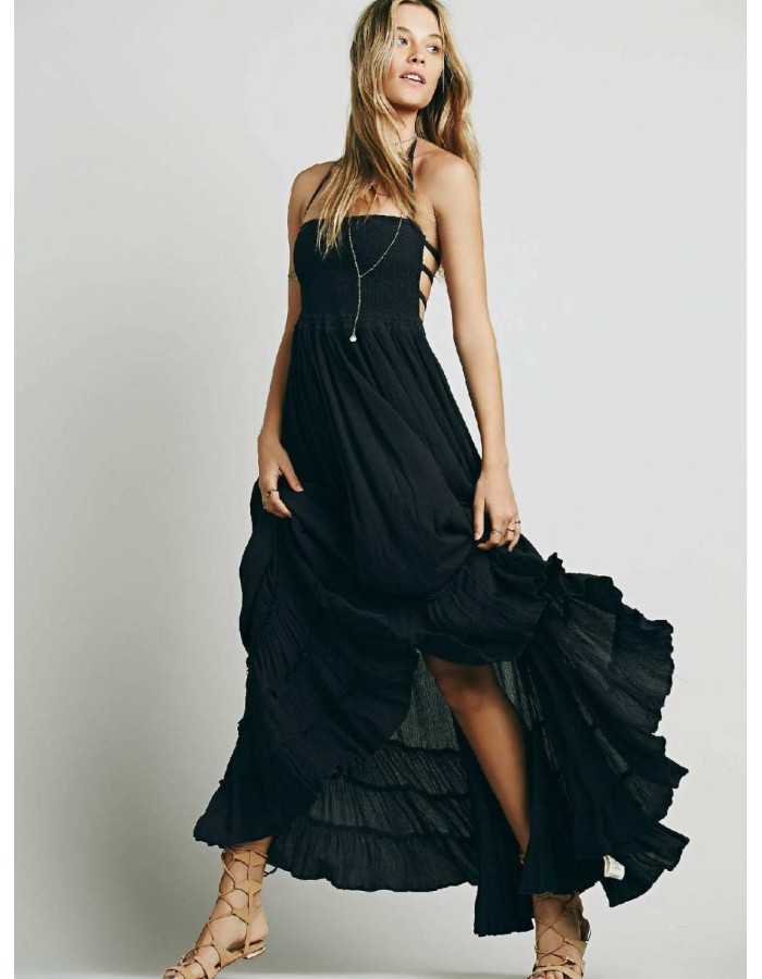 Summer Sexy Backless Maxi Dresses m30406