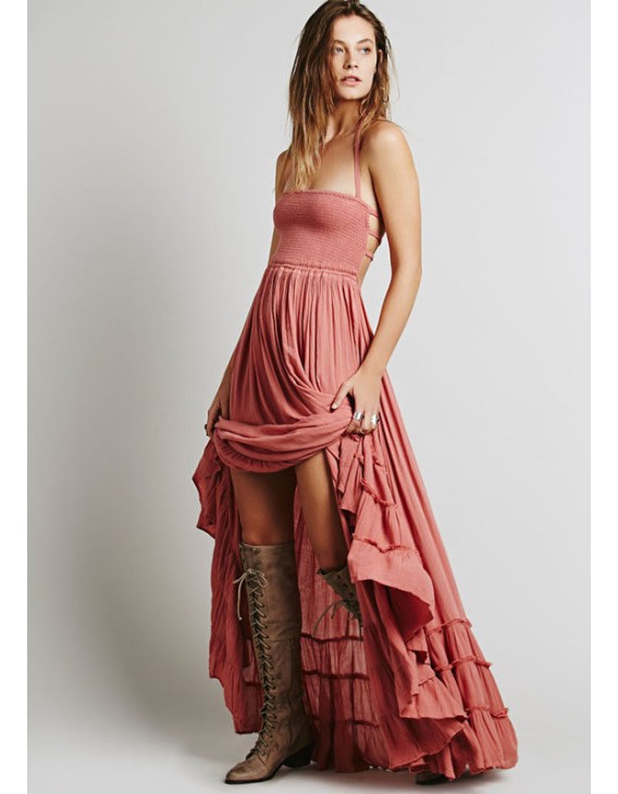 Summer Sexy Backless Maxi Dresses m30406