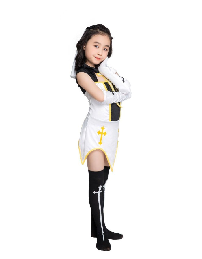 Children Halloween game uniform role playing nun costume uniform temptation M40645