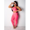 Fashion Two Piece Set Crop Top And Pants  M8358