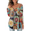 Ladies Casual Floral Printing Blouse M5602