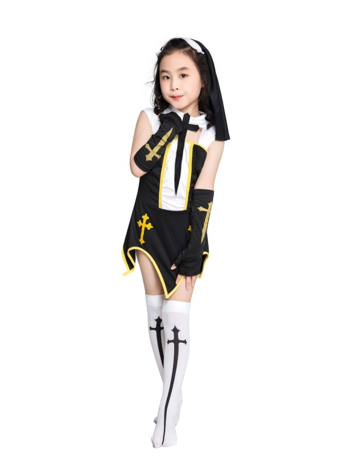 Children Halloween game uniform role playing nun costume uniform temptation M40645