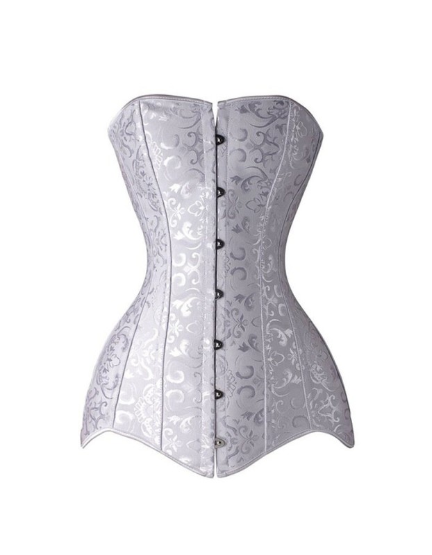 14 Steel Boned Overbust Long Corset M1430
