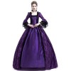 Large trumpet sleeves medieval dress court retro skirtM9973