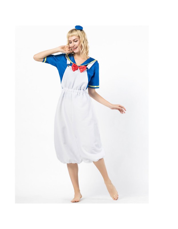 Halloween Party Couples Donald Duck Sailor Costume M40602